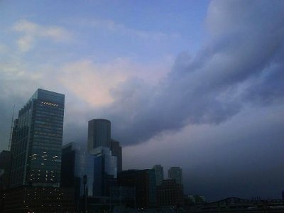 Weird clouds over Boston