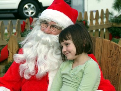  Chloe with Santa Claus
