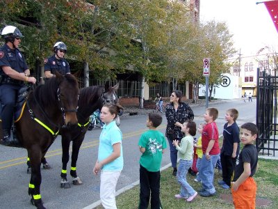  Meeting the mounted police