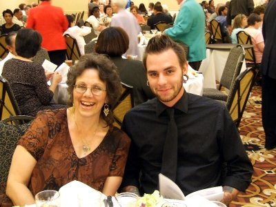  Bachi and Ben at school awards dinner