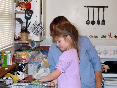  Beth doing dishes