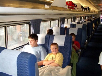 Kids on the train