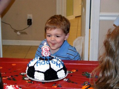  Tyler and his birthday cake