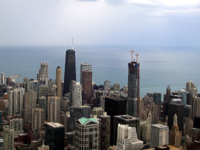  From the Sears tower