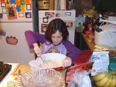 Chloe cooking