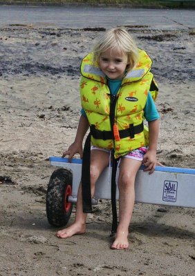 Charli, our little swimmer