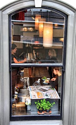 Cafe/Bar window in Wellington