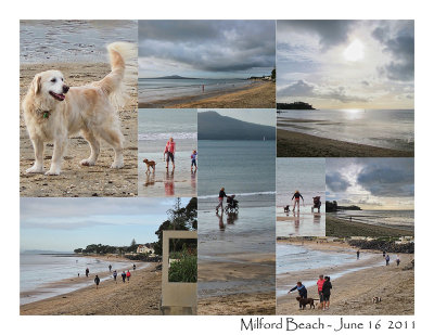 Winter morning at Milford Beach