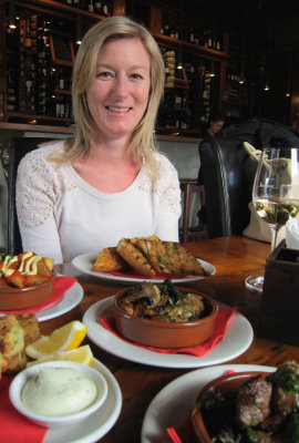 Sharing Tapas at Dida's in Jervoise Rd, Ponsonby