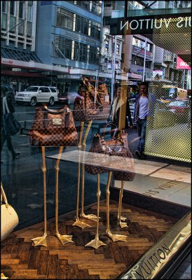 Forbidden to photograph these Louis Vuitton Window Reflections