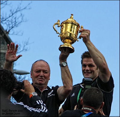 Graham Henry, coach, and Richie McCaw, captain of the All Blacks