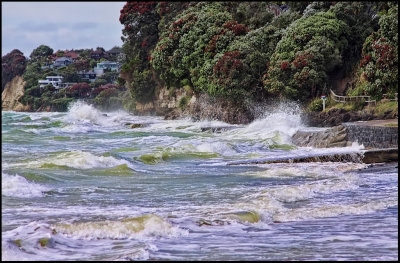 Stormy seas at Murrays Bay