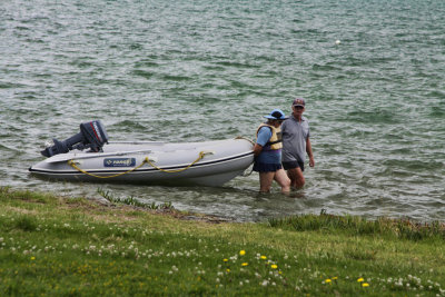 Taking the boat for a walk...