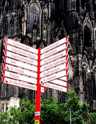 Signposts at Cologne
