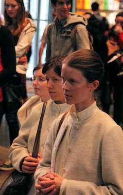 Nuns at prayer in the cathedral