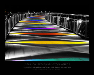 Kruidenier Trail Bridge - Combined B&W and Color rendition