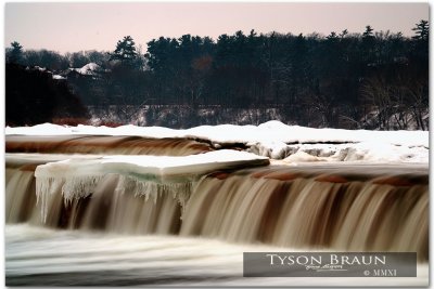 Ice on Wilkes Dam