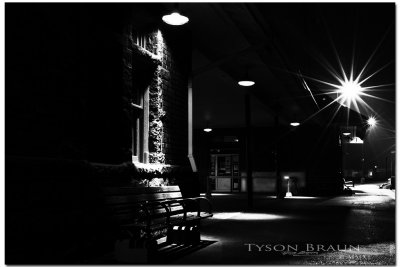 Brantford Train Station at Night