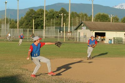 Andrew's throw to first for an out!.....