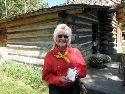 Our Friend Barbara With the Bible Containing Pony Express Stamp