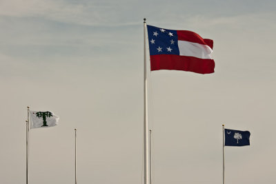 Stars and Bars at Fort Sumter