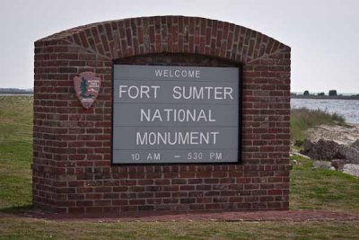 Fort Sumter National Park Service Sign