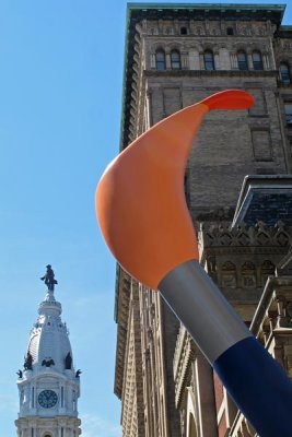 Paintbrush Sculpture & City Hall