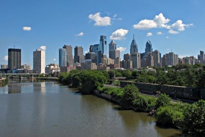 Philadelphia Skyline from the New South Street Bridge
