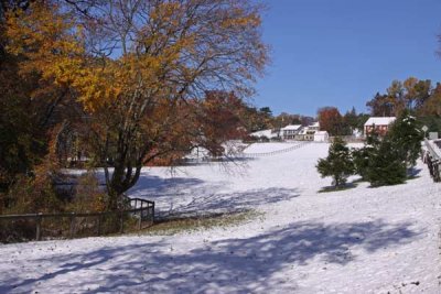 Rock Raymond Farm in October Snow