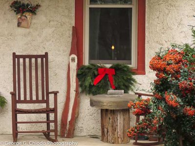 A Country Holiday Porch