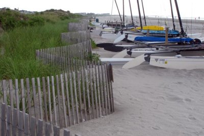 Sailboats and Dune Fencing