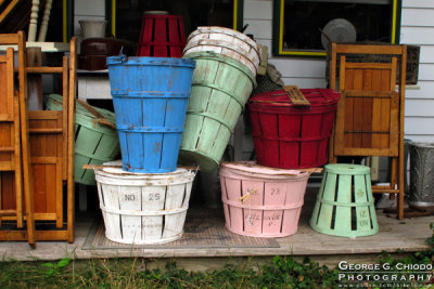 Baskets on the Porch