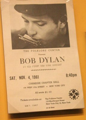 All Seats $2.00 - Bob Dylan 1961