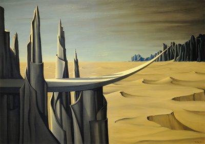 Danger, Construction Ahead - Kay Sage