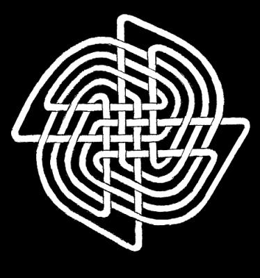 Infinity 4 X 4 White on Black Reverse