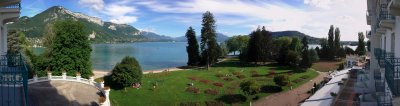 La vue sur le lac d'Annecy