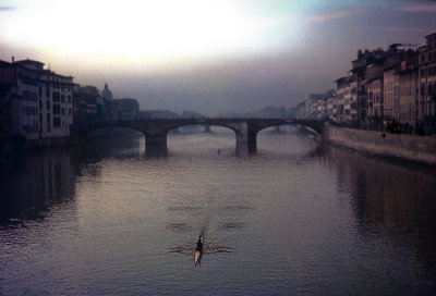 rowing on the arno 1976