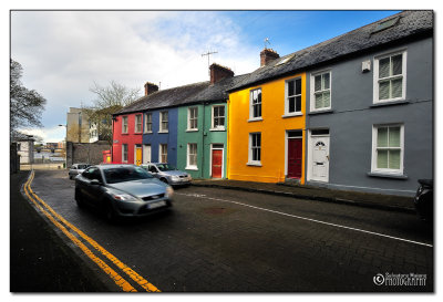 Colorful street of Limerick