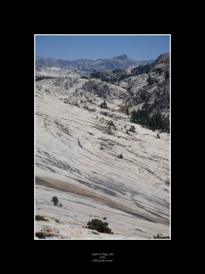 Hiking the bowl between Hyatt and Big Lake