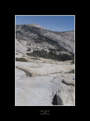 Hiking the bowl between Hyatt and Big Lake