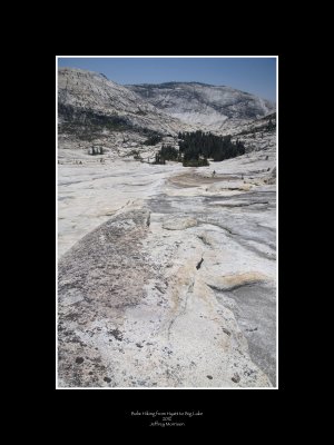 Hiking the bowl between Hyatt and Big Lake