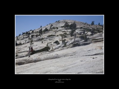 Hiking the bowl between Hyatt and Big Lake