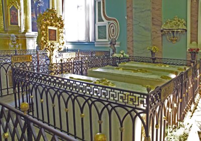 Tombs of Russian Rulers. Third one in the row is Peter the Great.