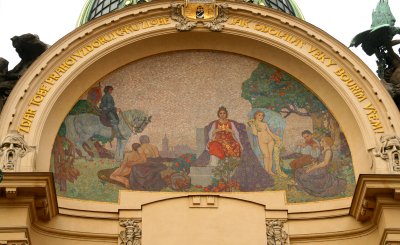 Mosaic Hommage to Prague by Karel Spillar