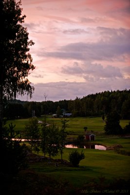 2/9 Thursday sunset at the golfcourse