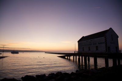 L'aube dans le port d'Audierne