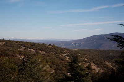 Les Alpes depuis le Petit Luberon