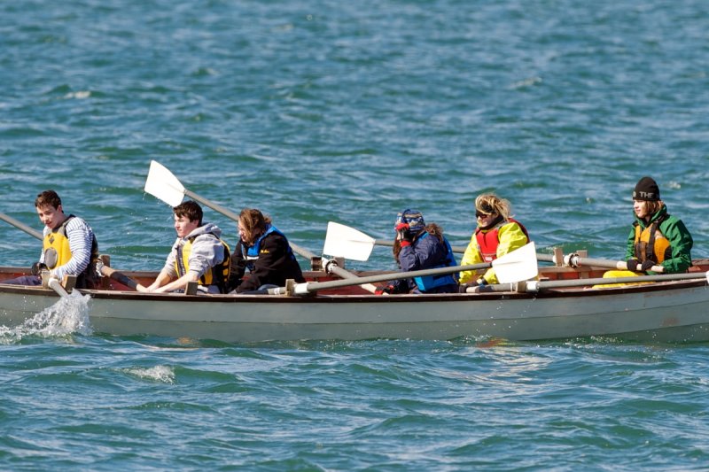 Boat no. 1 (Cady) rowers close-up