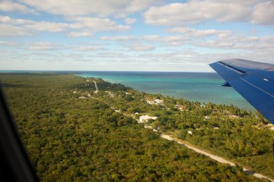 Over South Andros