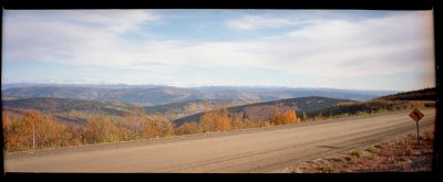 Canadian Ogilvie Mountains from Top of the World Highway